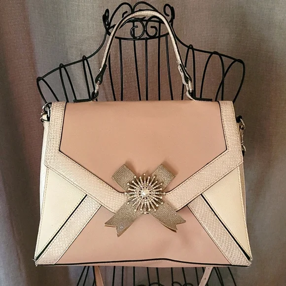 Aldo Jeweled pink crossbody handbag - Picture 1 of 17